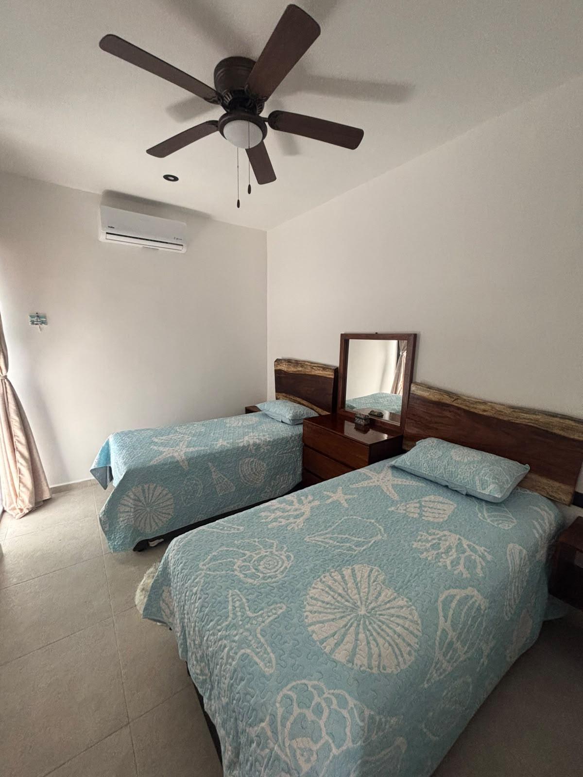 Casa amueblada de 2 recámaras en Aldea Ha